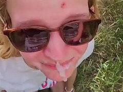 Amatoriale, Pompino, Coppia, Venire in bocca, Piedi, Studente, Ragazza, Tette