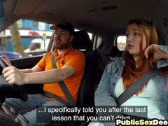 Amador amadora, Bundão, Peitos grandes, Carrro, Ao ar livre cartaz de rua outdoor, Público, Meias finas, Estudante