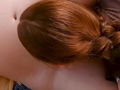 Brunette brune, Face assise, Doigter, Poilue, Lesbienne, Seins naturels, Orgasme, Rousse roux