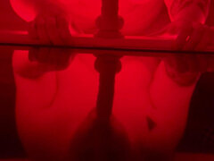 BBW MILF Deepthroats Dildo Messy POV