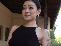 Exotic bimbo Rae Lil Black gets fucked in some abandoned building