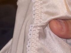 X Mother Inlaw Satin Pantie Cum