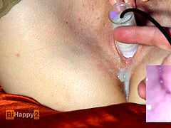 Braunhaarige, Frau, Masturbation, Dürr, Spielzeuge