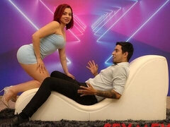 Stor stjärt, Stor kuk, Stora tuttar, Avsugning, Doggystyle, Milf, Rödhårig, Tuttar