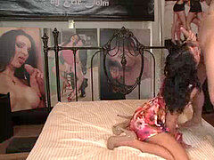 フェラチオ, 茶髪の, イく瞬間, ラティーナ, オナニー, オーガズム