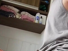 Cuck Caught Wife Cheating on Him but Just Lick Condom Full of Cum