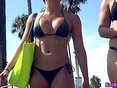 meaty bootie Thong Bikini Beach Babes Voyeur hidden cam Closeup