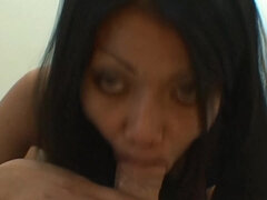 Cum On Latina's Face - Handjob POV