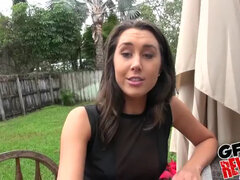 Kukk suging, Brunette, Runke, Utendørs, Piercingen, Basseng, Fitte, Tattovering