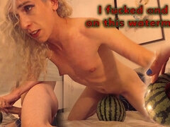 I Fucked and Cum on This Watermelon