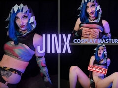 Jinx Arcane League of Legends Cosplay - Masturbation Video - Trixie Fox