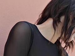 아기, 오랄섹스, 흑갈색 머리, 사정 샷, 하드코어, 젖가슴