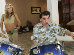 Gros cul, Grosse bite, Blonde, Sucer une bite, En levrette