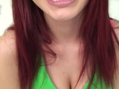 Bonitinhoa fofoa atraente, Pau, Facial, Xoxota, Ruivoa, Raspar depilar, Adolescente, Tetas