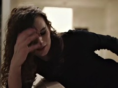 Small tits TS with glasses and ass fucked by shemale loving boyfriend