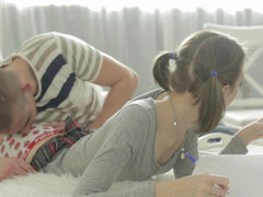 Anal, Røv, Pik sutte, Brunette, Exam, Teenager