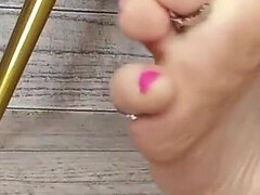 Amateur, Femme dominatrice, Fétiche des pieds, Solo