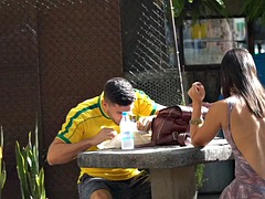 Brazilian teen with bubble butt gets picked up on the street