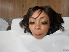 Svart, Avsugning, Bystig, Par, Hårig, Mellanrasig, Massage