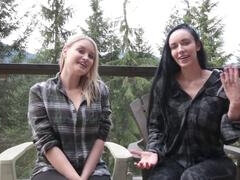 Alanna and Nicole's amazing weekend escape filled with lovey-dovey lesbian fun