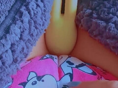 Cameltoe, Dildo, Ženska, Samozadovoljevanje, Hlačke, Solo, Španka, Vibrator