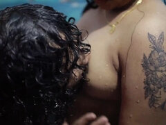 Lécher le cul, Salle de bains, Gros cul, Dingue, Indienne, Orgasme, Chatte, Nénés