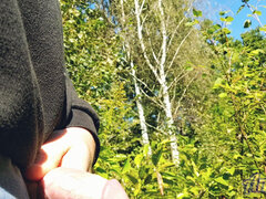 Amatör, Sperma shot, Europeisk, Fetisch, Handjobb, Onani, Utomhus, Solo