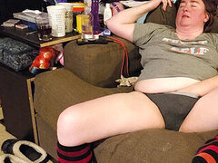 Clit rubbing orgasm, under panties, orgasm flush