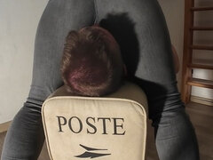 Jeans Breathplay and Slave Orgasm