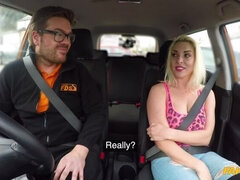 Instructor seduced by busty blonde