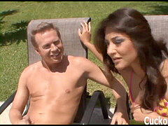 Bondage sadomaso, Cazzo vecchio, Dominazione, Dominazione femminile, Dominatrice, Schiavo, Terzetto, Guardone