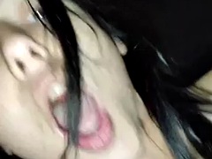 Amatör, Stor kuk, Avsugning, Brunett, Flickvän, Hardcore, Mager, Tuttar