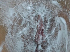 Shaving Hairy Pussies with a Close -up Shaving Foam!