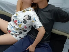 Amateur, Gorda, Pareja, Indonesio, Maduro, Tetas naturales, Montar