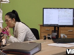 18, Obciąganie, Styl na pieska, Europejski, Hd, Pieniądze, Biuro, Nastolatki