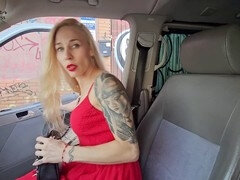Hitchhiker trades sex for his ride in a fake taxi