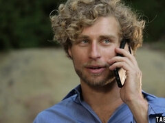 Cheating bloke tied up and schooled by a mommy redhead