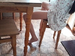 I Caught My Neighbor Moaning Loudly and We Cums Together