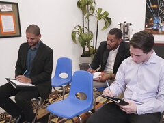 Diamond Foxxx getting fucked in front of her colleagues