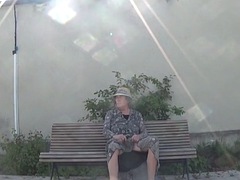 Transgender travesti sounding lingerie road outdoor  39