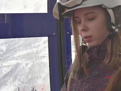 Ready, ready, snow! Lesbian threesome for ClubSweethearts