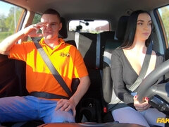 Fake Driving School - Instructor Cheats With Nasty Student 1 - Max Dior
