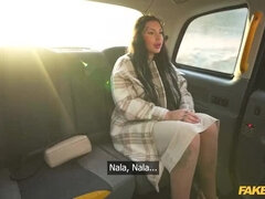 Fake Taxi Goth Teen with Big Tits - Nala Fucks Hard and Rough, Sloppy Blowjob Outdoor Sex