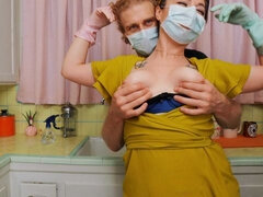 Bbw, Veľký zadok, Brunetka, Prichytení, Na psíka, Honění, Dospelé, Prirodzené prsia