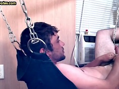 Gloryhole and swing to fuck for a vintage jock