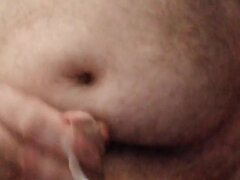 Wanking Huge Load of Daddy Bear Cream in My Yellow Undies...