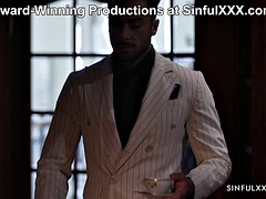 Fucking Ladies in the Gents Club! Amber Jayne and Francis X for SinfulXXX