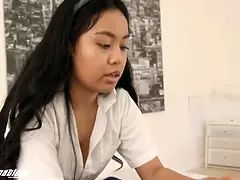 New Sensations - I Came Inside My Big Ass Teen Asian Student (Luna Mills)