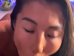 Asiatica, Bambino, Tette grandi, Schizzo di sborra, Interrazziale, Festa, Cavalcando, Tette