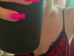 Blondine, Schmuddelige sprache, Fetisch, Brille, Lingerie, Milf